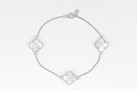 Bracelet White Gold Mother of Pearl