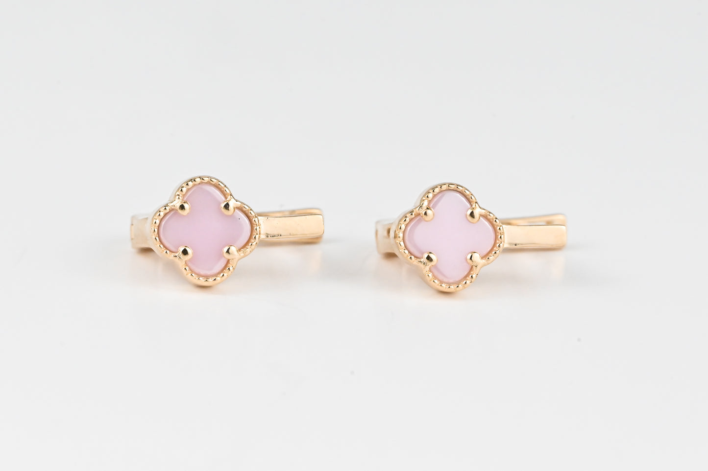 Pink clover Kids Earrings