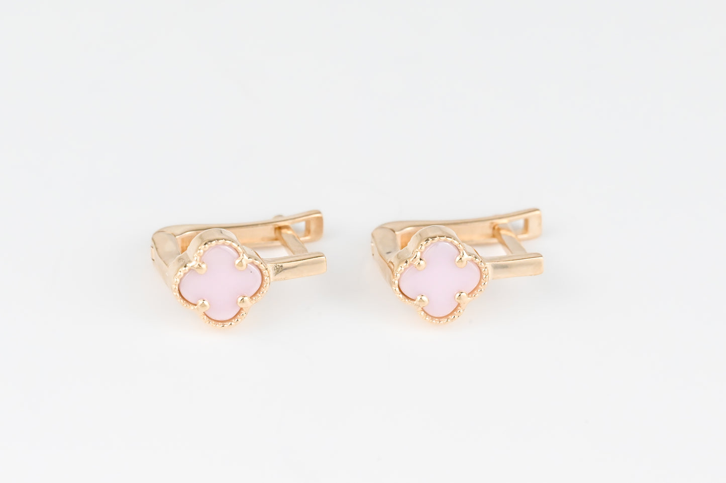 Pink clover Kids Earrings