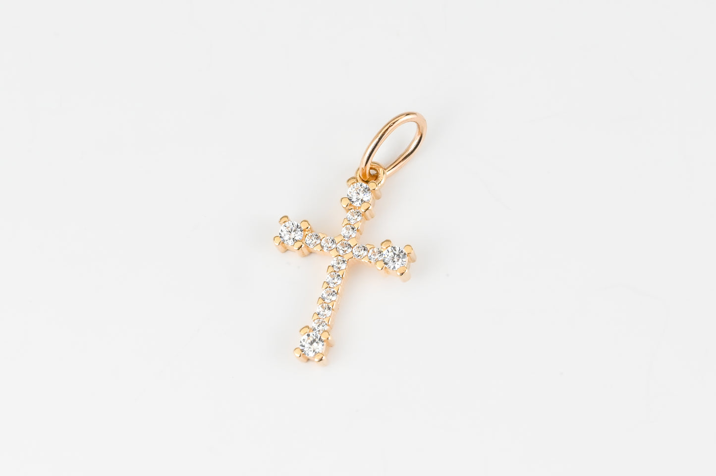 Pendant Cross with Zirconia stones