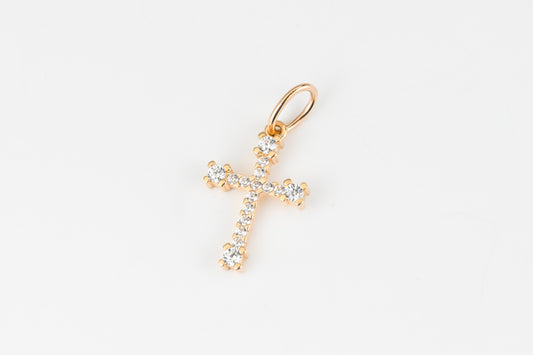 Pendant Cross with Zirconia stones