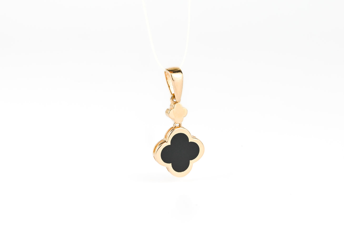 Pendant clover Onyx