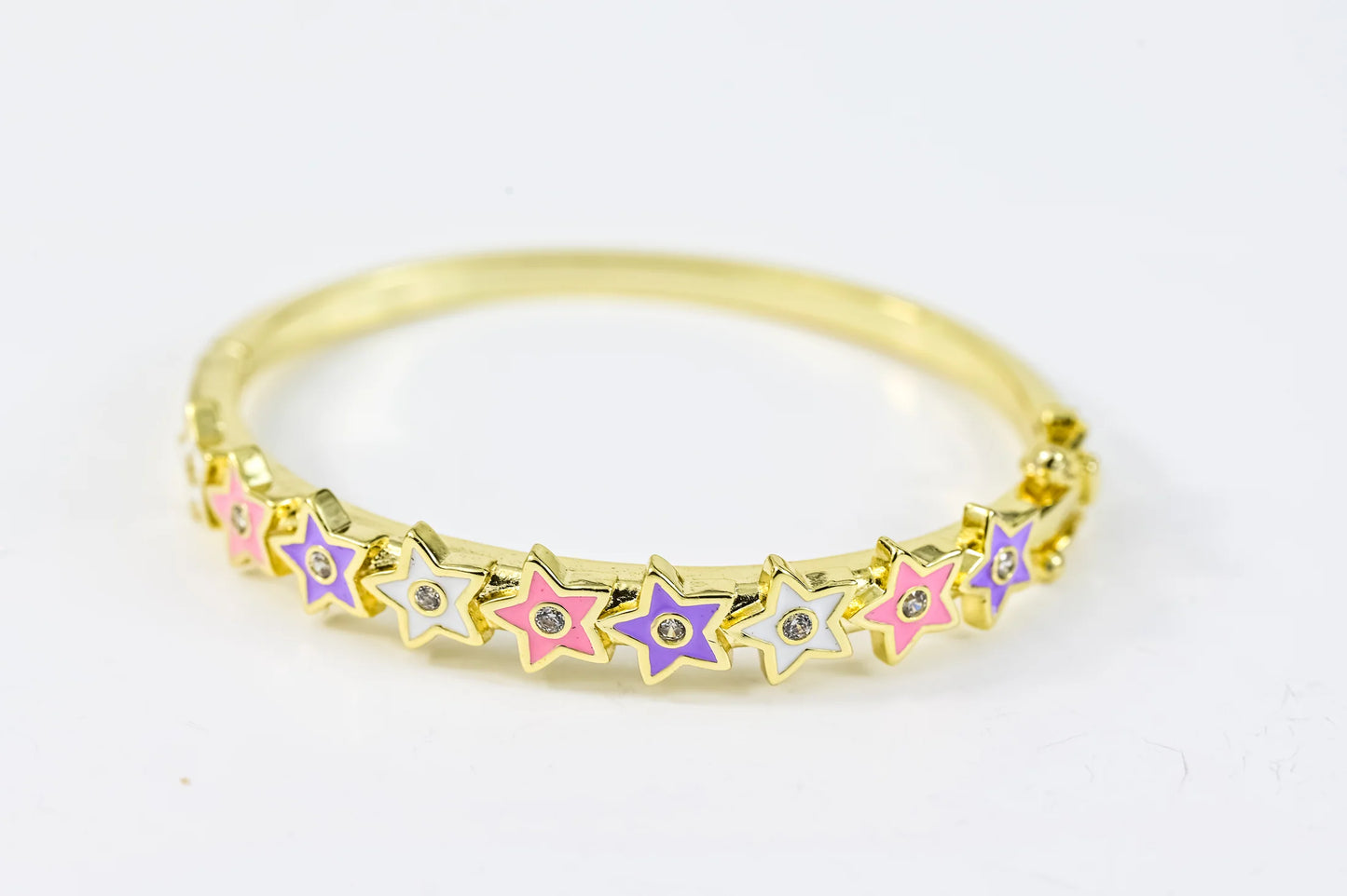 Kids Bracelet Stars Gold Plated