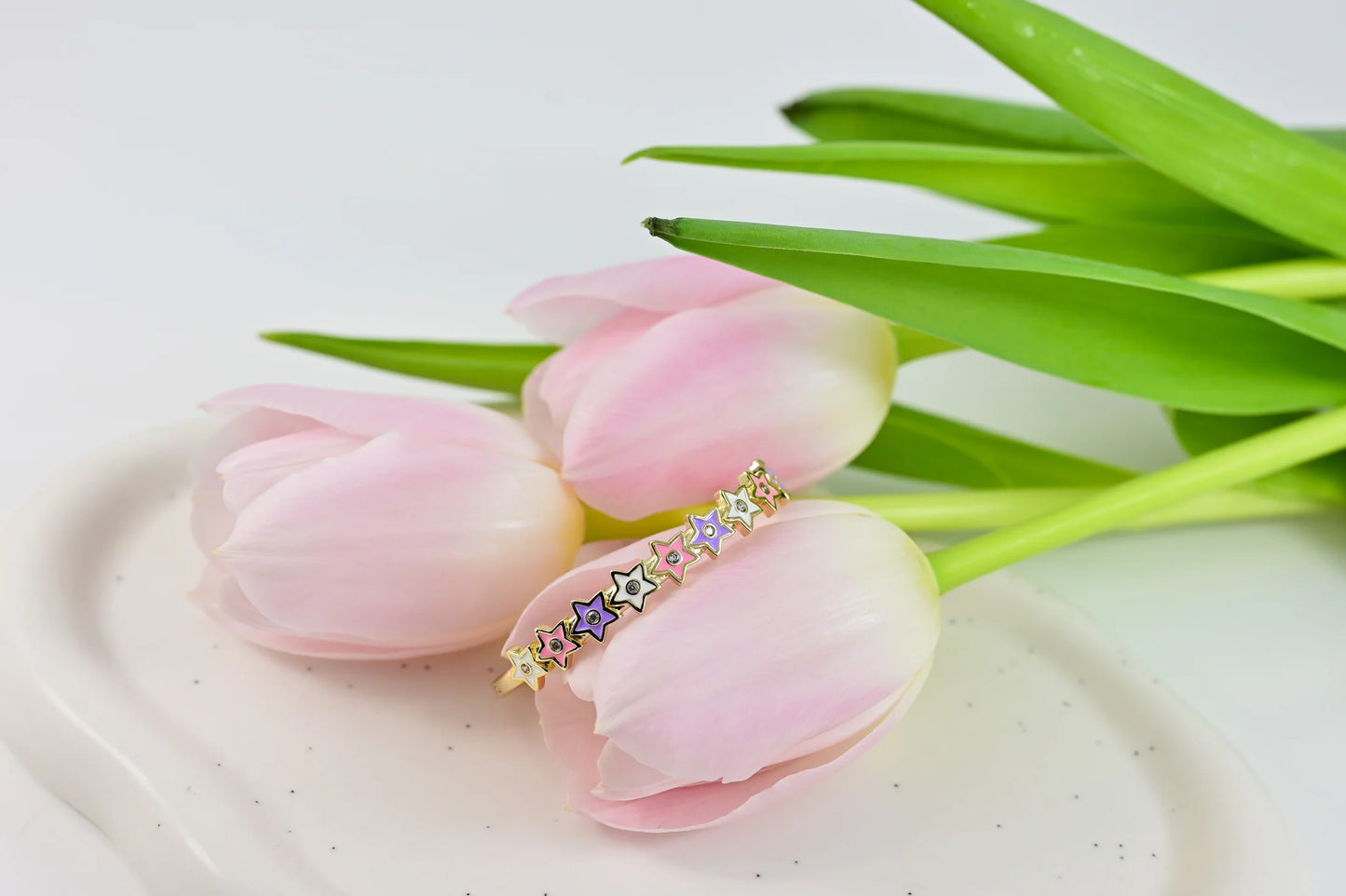 Kids Bracelet Stars Gold Plated