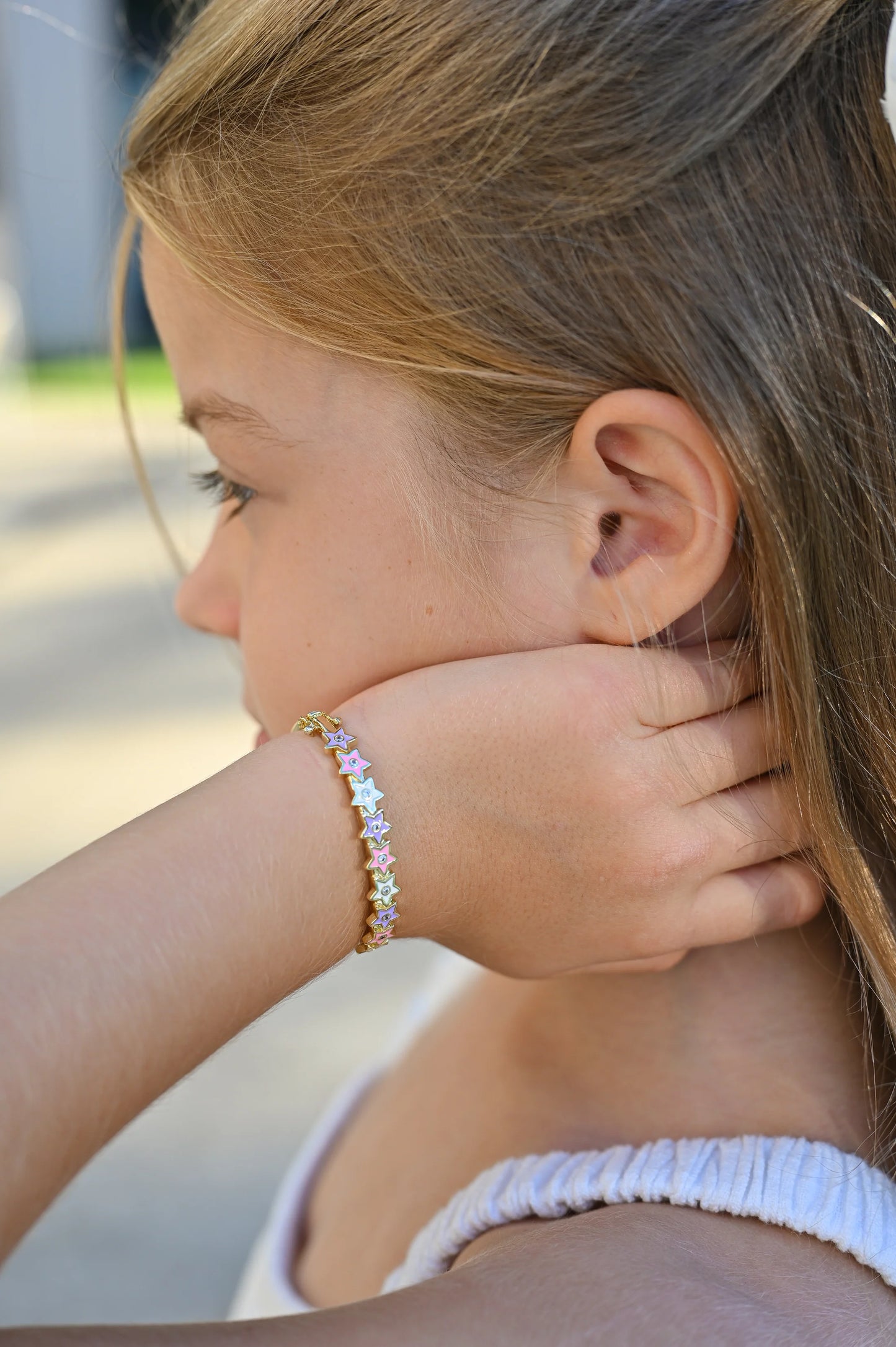 Kids Bracelet Stars Gold Plated