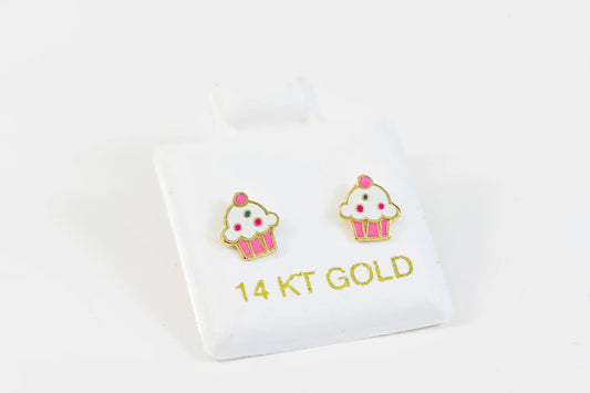 Kids Earrings Sweet Cupcake