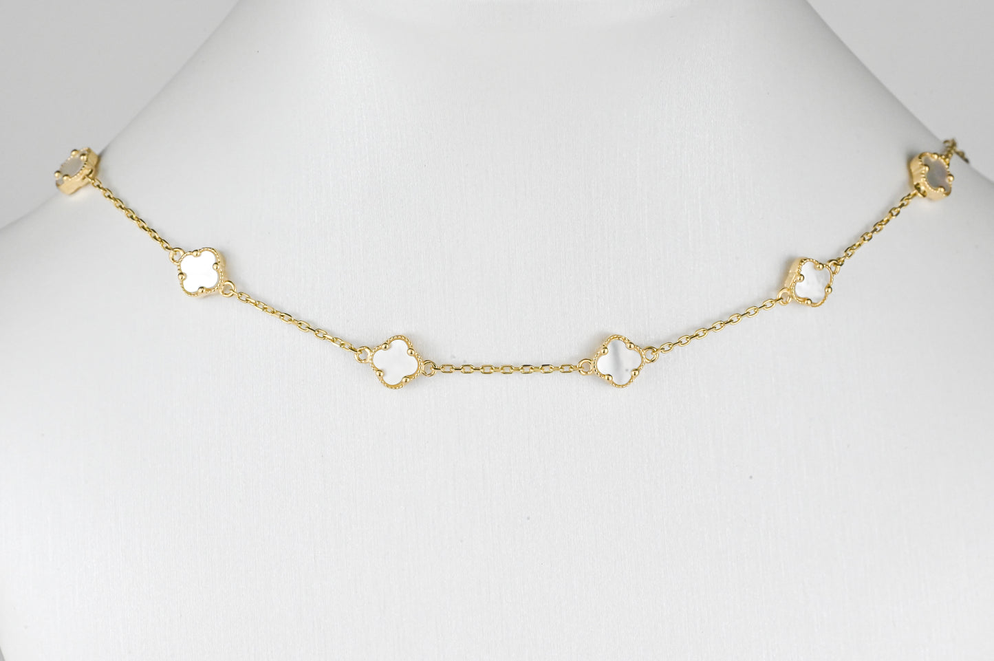 Necklace clover Yellow Gold