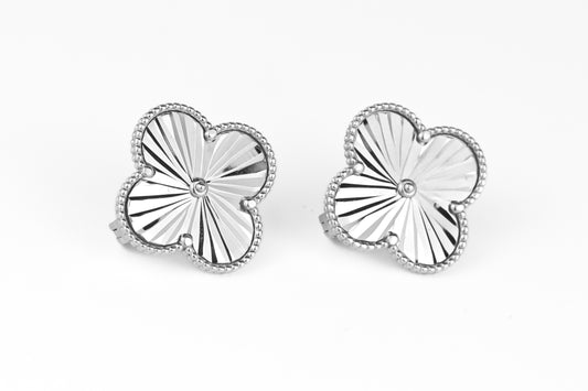 Silver clover Earrings