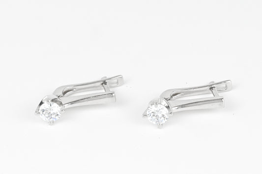 Silver Earrings with Zirconia stones