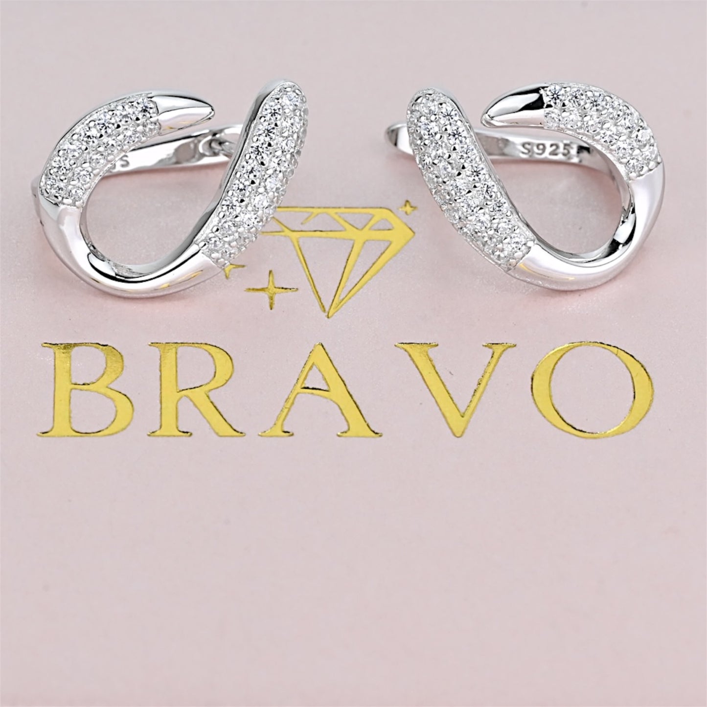 Silver Earrings English Lock