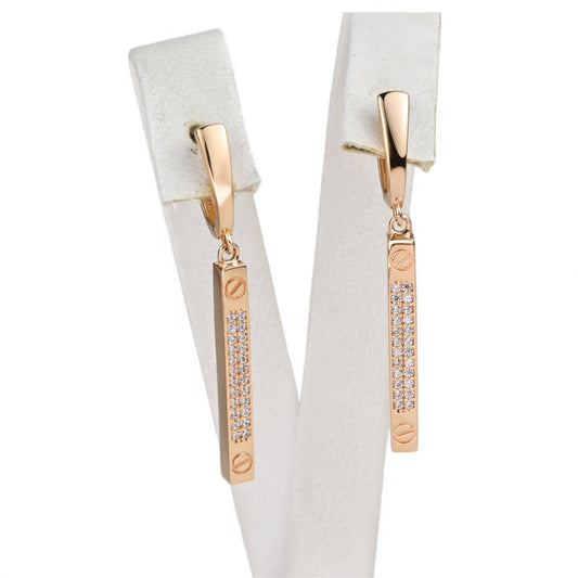 Dangle Earrings with Zirconia stones