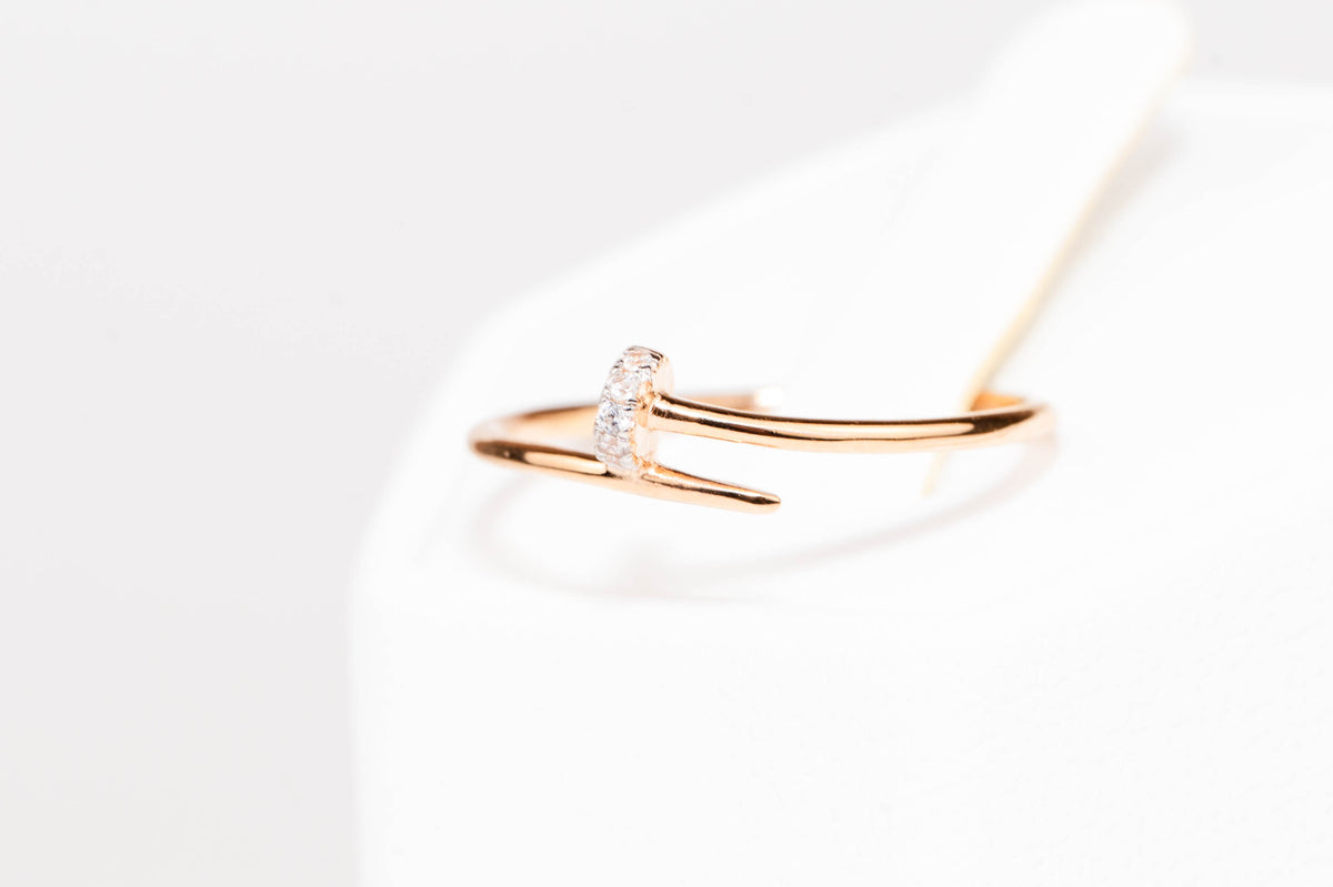 Rose Gold Ring Minimalist Nail