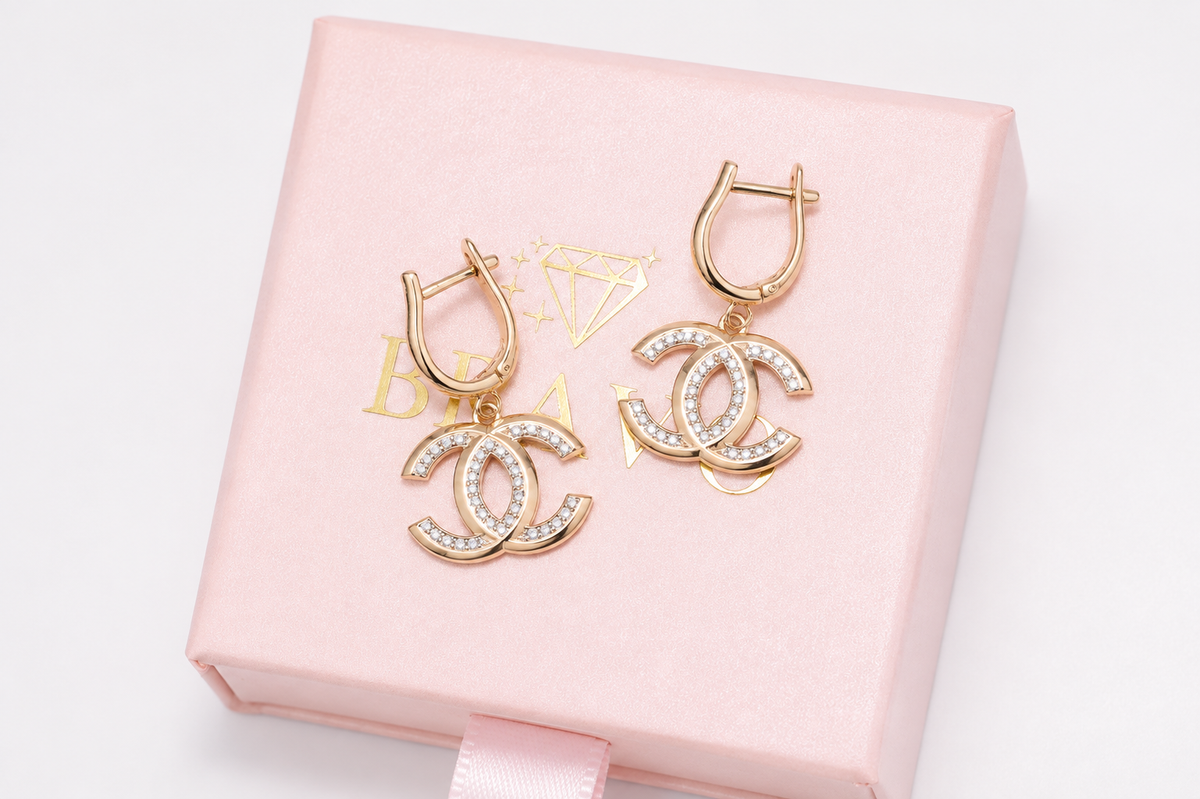 Dangle Earrings Rose Gold 585(14K)