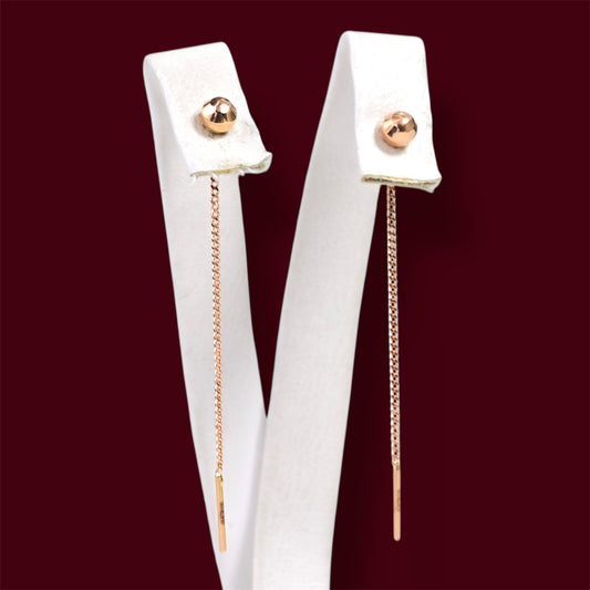 Thread Gold Earrings