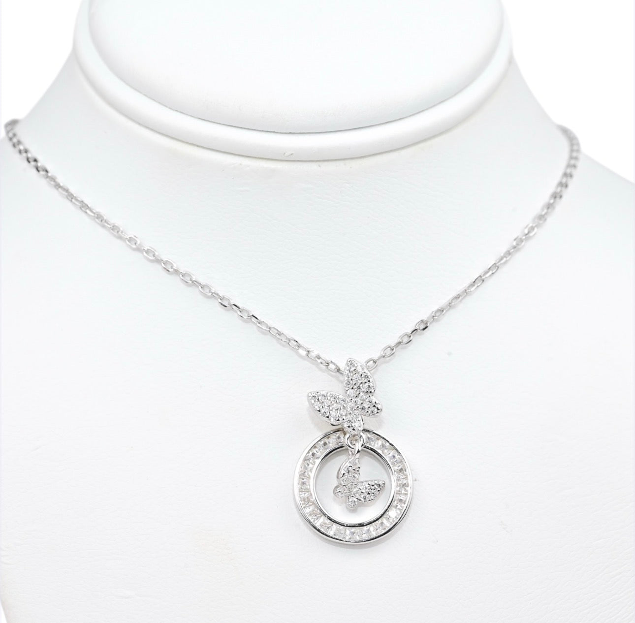 Silver 925 Necklace with Butterfly Pendant