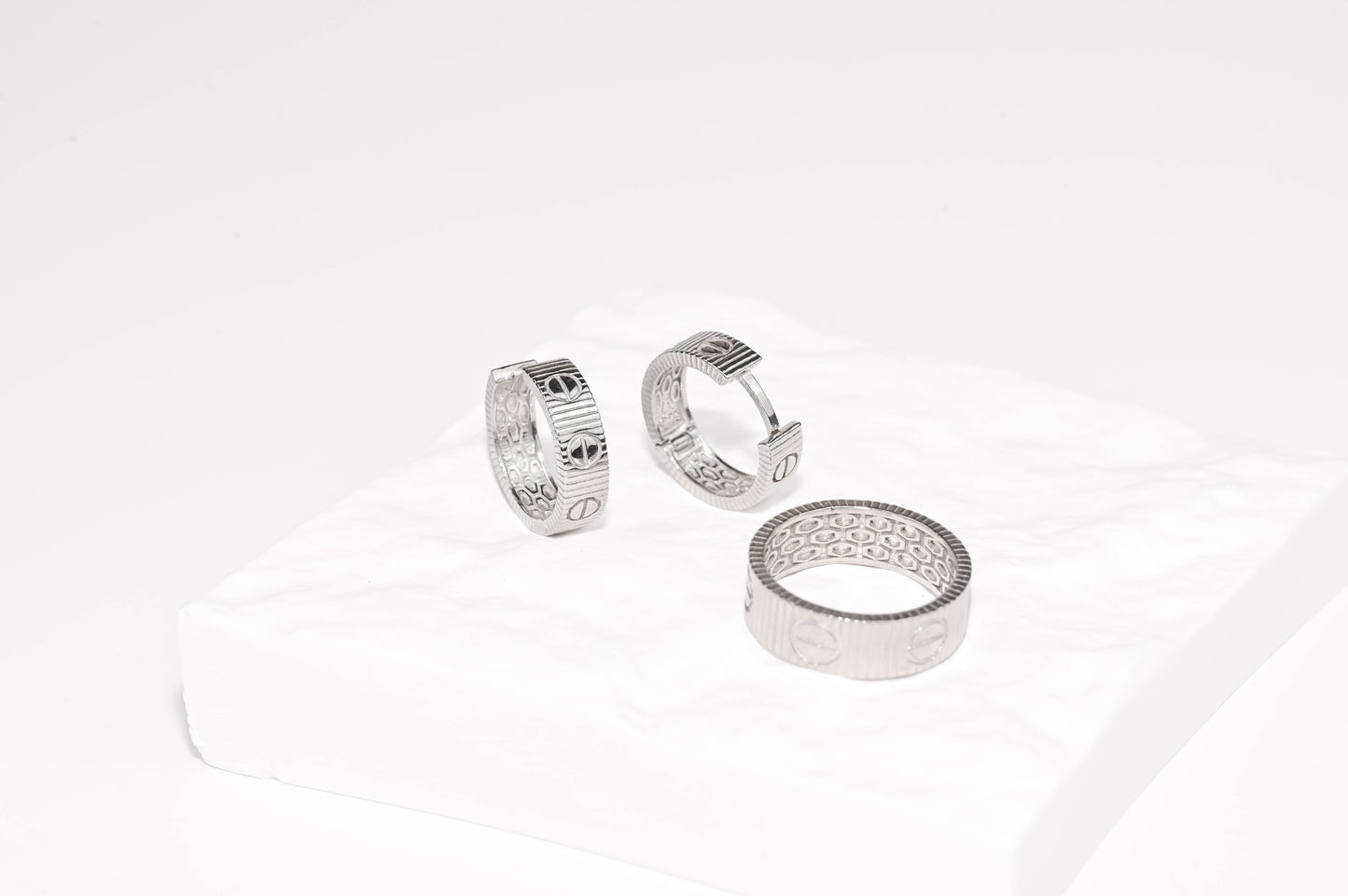 Silver Earrings Hoops