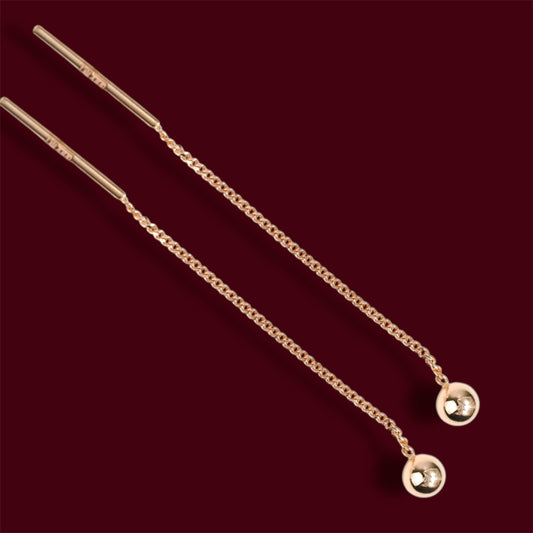 Thread Gold Earrings