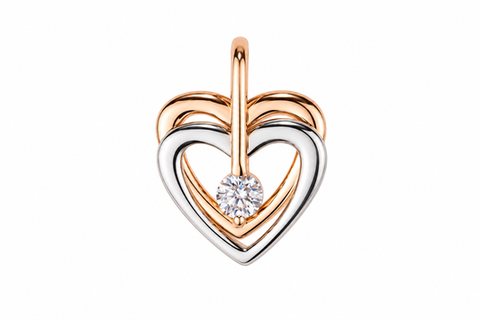Rose Gold Heart Pendant