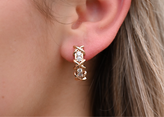 Earrings with Zirconia stones