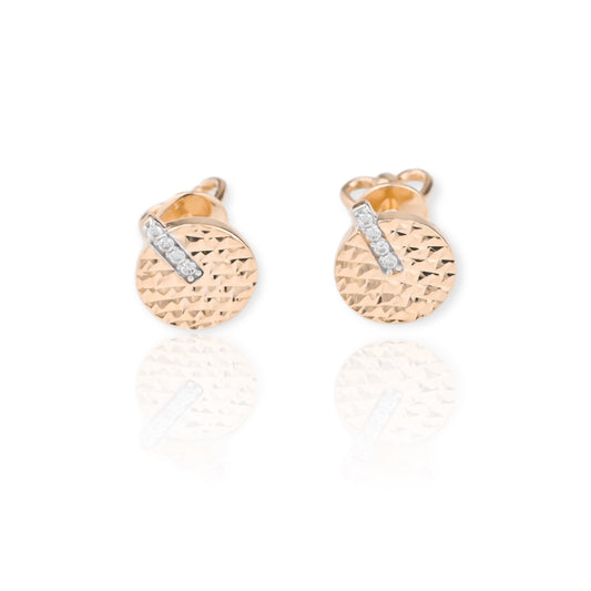 Stud Earrings with Zirconia stones