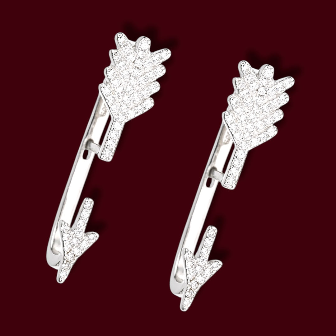Silver Earrings Cuff