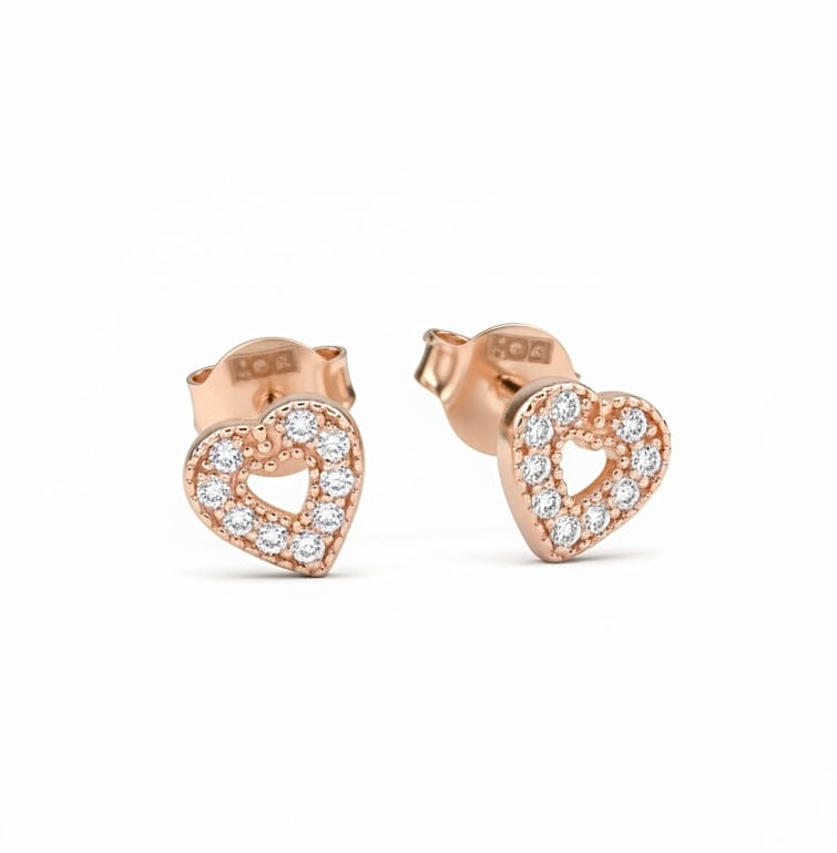 Stud Earrings Hearts