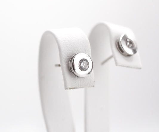 Stud Earrings White Gold