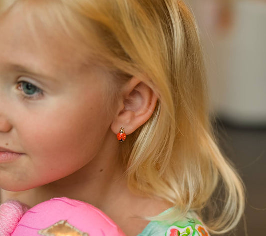 Kids Earrings Ladybug