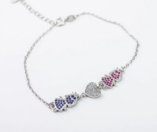 Silver Bracelet for MOM ( Girls)