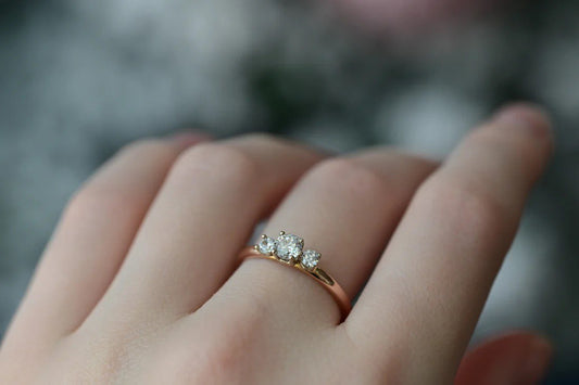 Ring with Zirconia stones