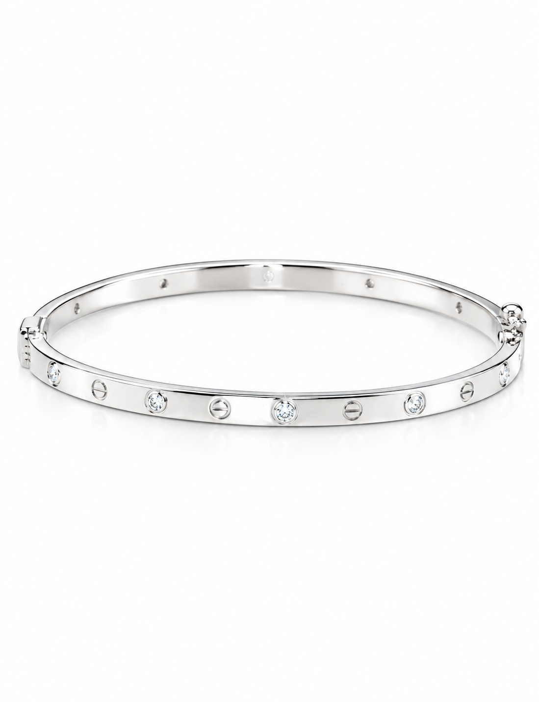 Silver Bracelet with Zirconia stones