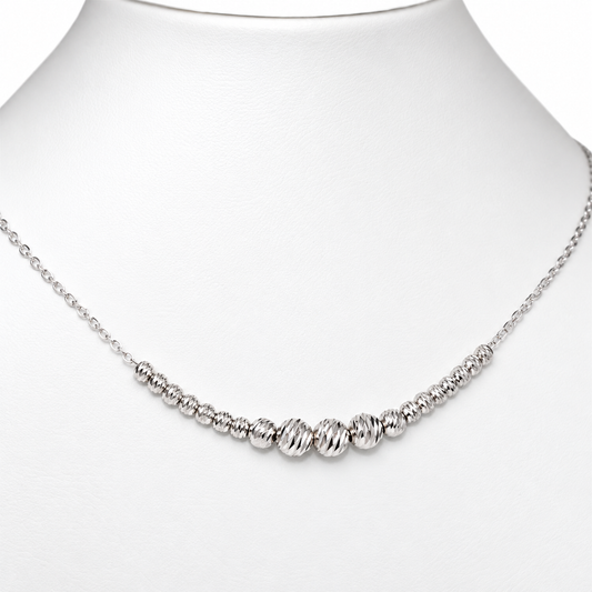 Silver Ball Necklace