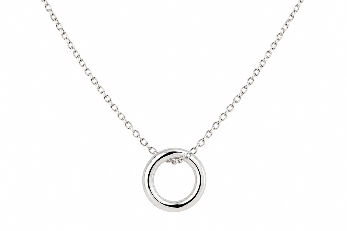 Silver Necklace "Simple Ring"