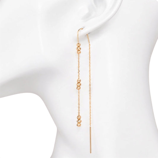 Thread Earrings Ball