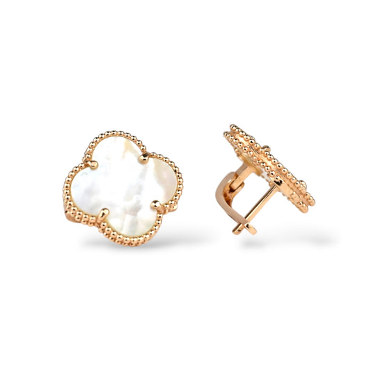 Mother of Pearl clover Earrings