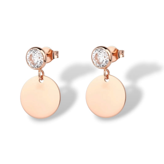 Stud Earrings with Zirconia stones