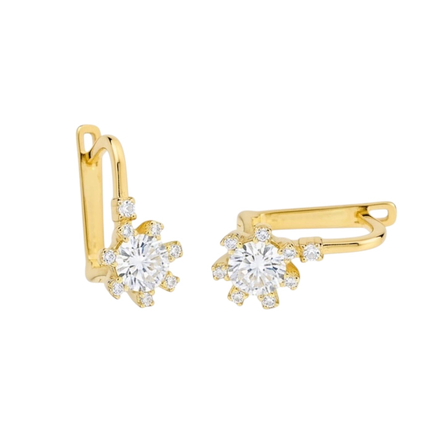 Bright Earrings Yellow Gold