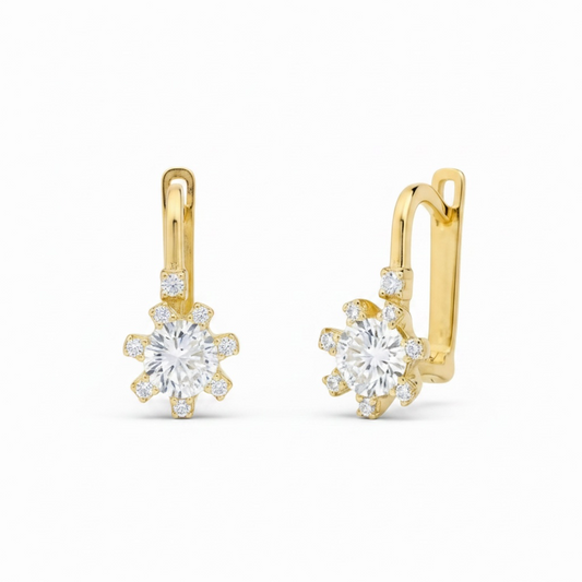 Bright Earrings Yellow Gold