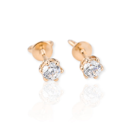 Stud Earrings with Zirconia stones