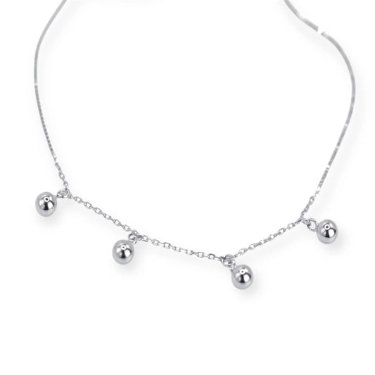 Silver Anklet with Charm
