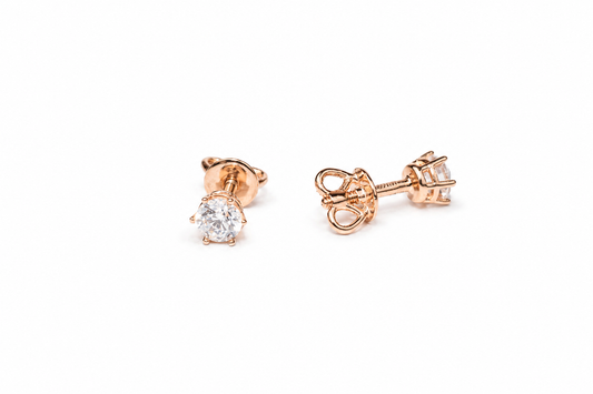 Stud Earrings Rose Gold 585(14K)