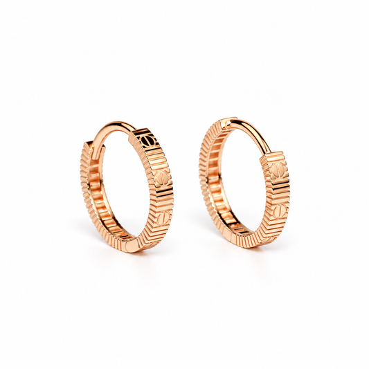 Hoops Earrings Rose Gold 585(14K)