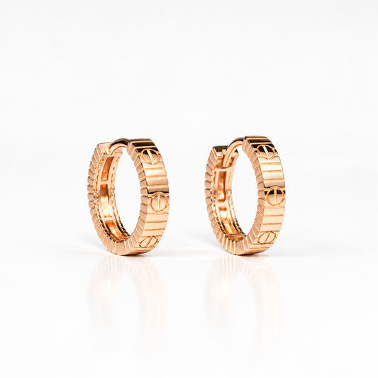Hoops Earrings Rose Gold 585(14K)