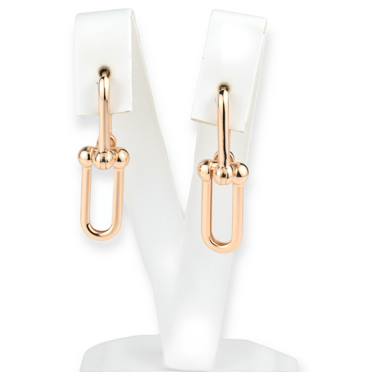 Rose Gold Earrings Chain