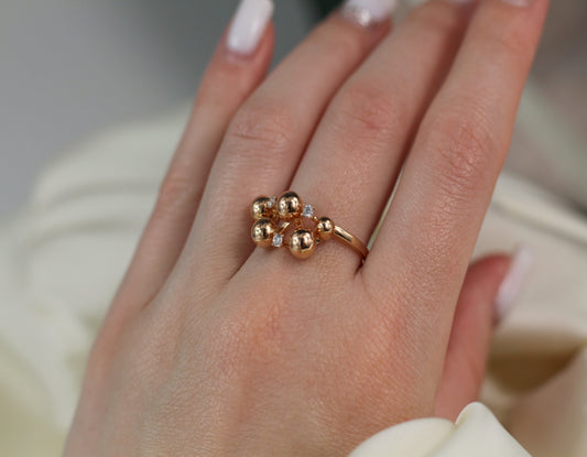 Bubble Ring Gold