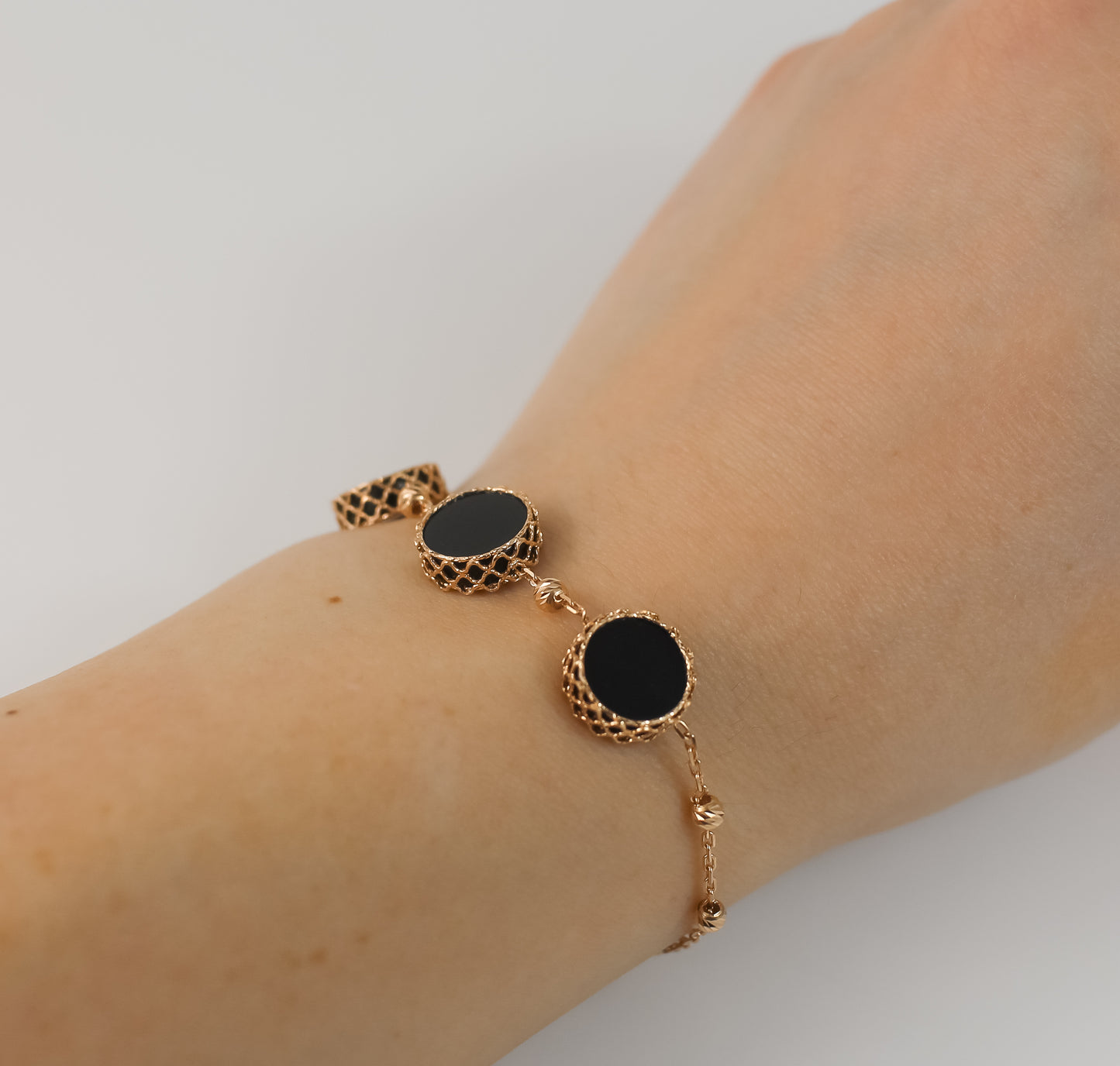 Bracelet Black Rings