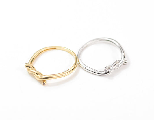 Minimalist Ring [White&Yellow Gold]