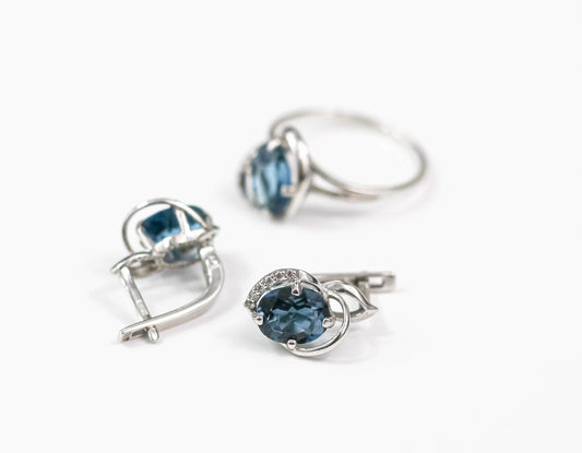 Set Blue Topaz