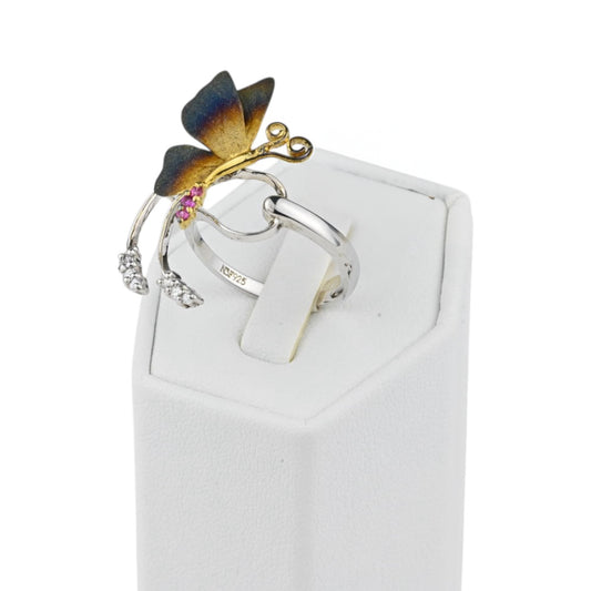 Silver 925 Ring Butterfly