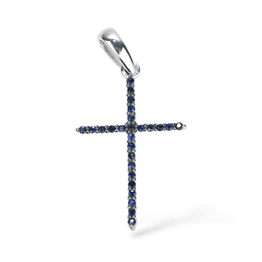 Saphire Pendant Cross